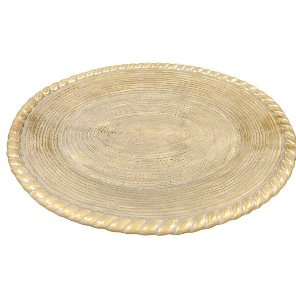 Pacific Rim Hand Painted Pitcher and Oval Platter set of 2 with twisted border. - Picture 4 of 12